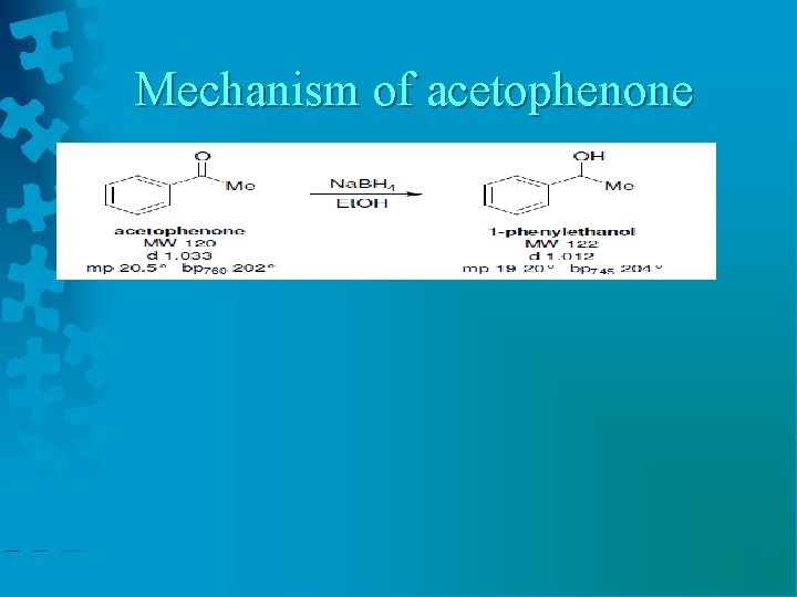 Mechanism of acetophenone 