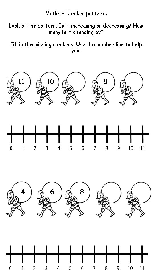 Maths Number patterns Look at the towers What