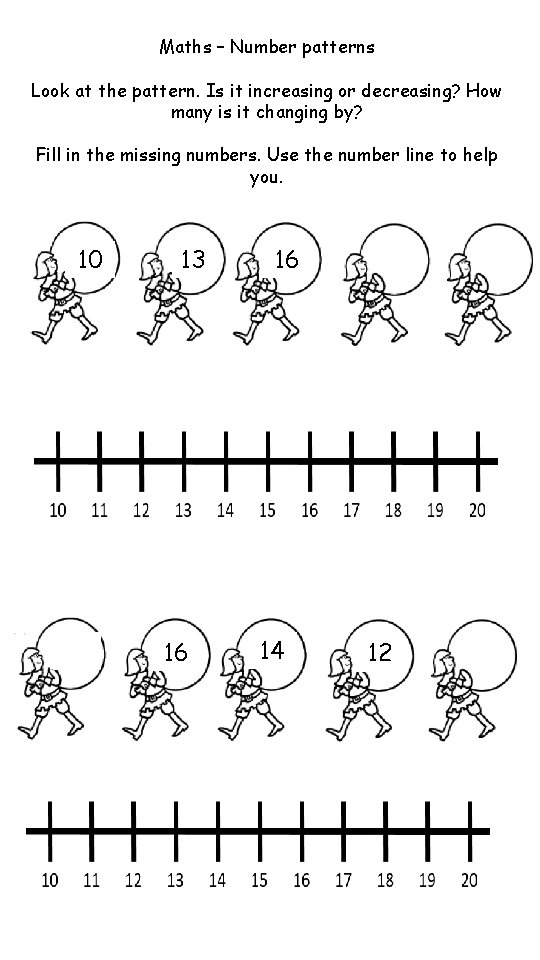 Maths Number patterns Look at the towers What