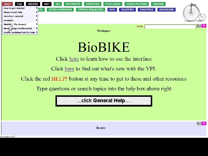 . . . click General Help… 