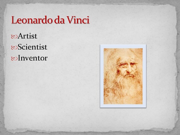  Artist Scientist Inventor 