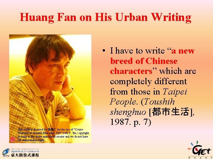 Huang Fan on His Urban Writing • I have to write “a new breed