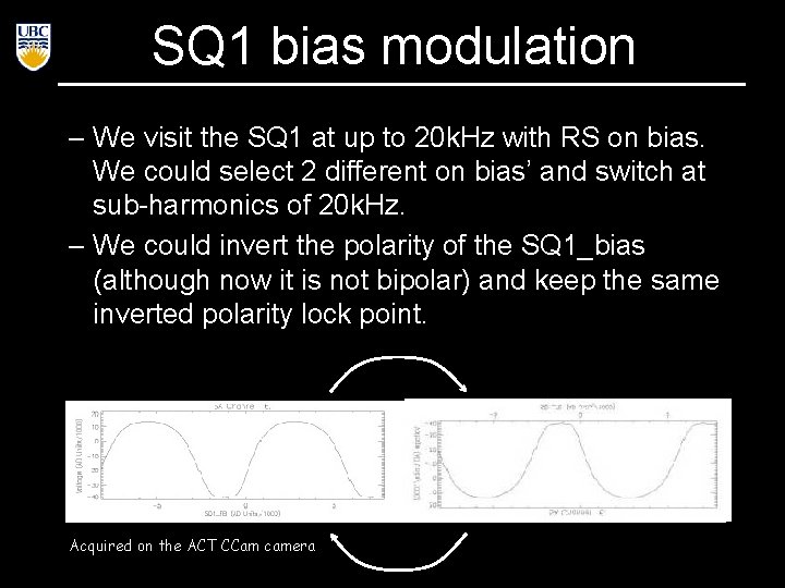 SQ 1 bias modulation – We visit the SQ 1 at up to 20