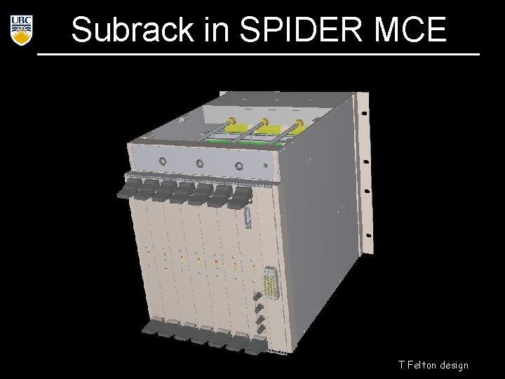 Subrack in SPIDER MCE T Felton design 