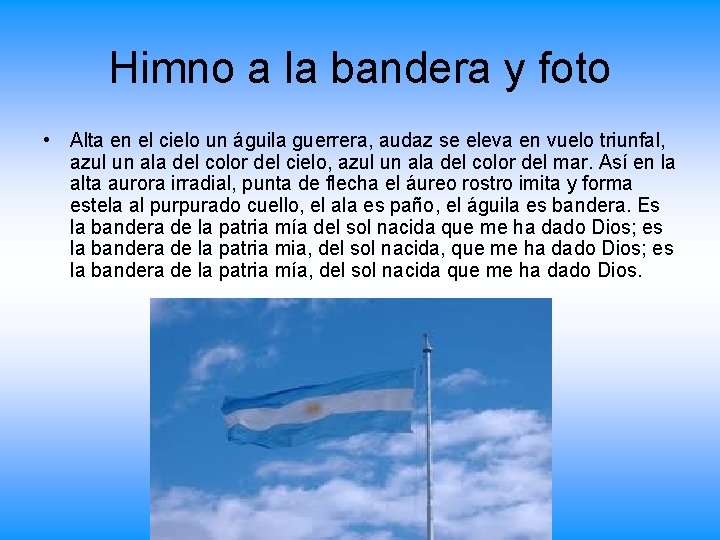 Da de la bandera El Da de la