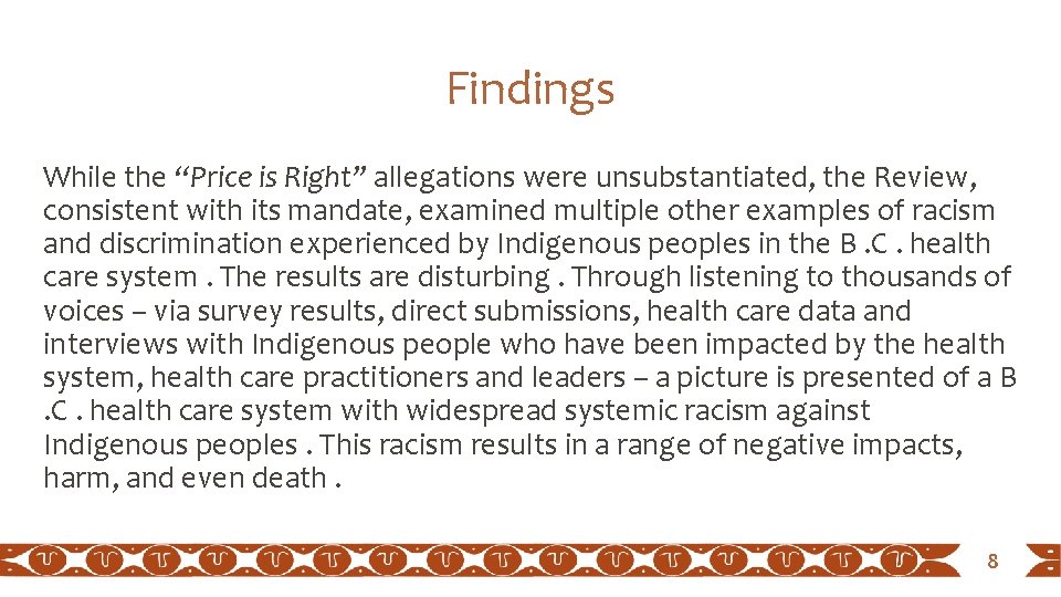Findings While the “Price is Right” allegations were unsubstantiated, the Review, consistent with its Findings While the “Price is Right” allegations were unsubstantiated, the Review, consistent with its