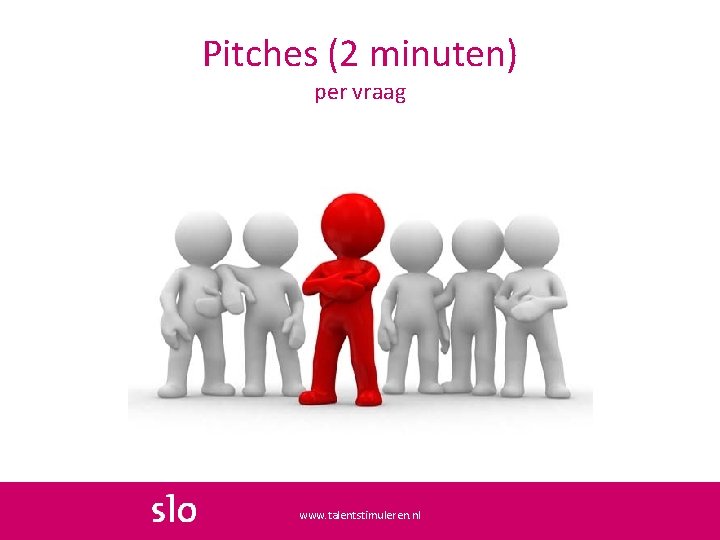 Pitches (2 minuten) per vraag www. talentstimuleren. nl 