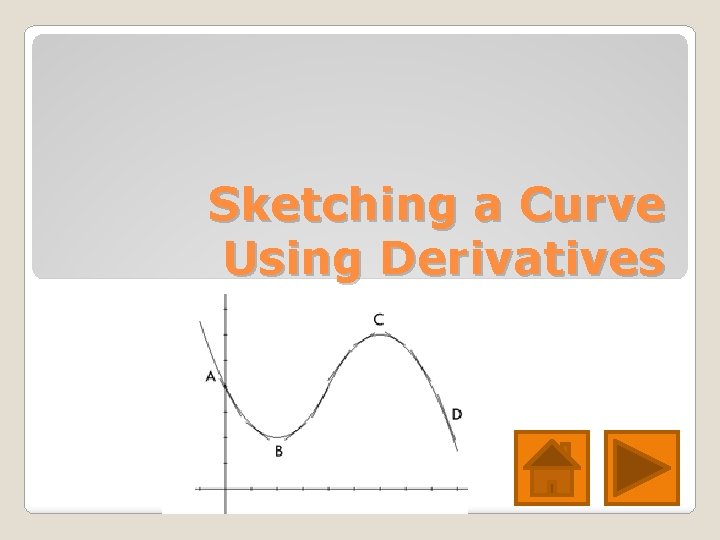 Sketching a Curve Using Derivatives 