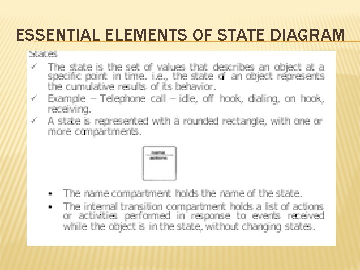 ESSENTIAL ELEMENTS OF STATE DIAGRAM ESSENTIAL ELEMENTS OF STATE DIAGRAM