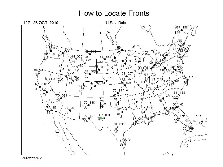 How to Locate Fronts 