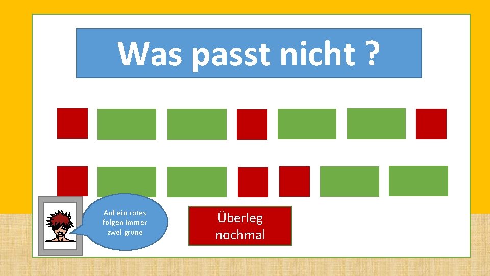 LEVEL 1 Was passt nicht ? Die Objekte Auf ein rotes haben eine folgen LEVEL 1 Was passt nicht ? Die Objekte Auf ein rotes haben eine folgen