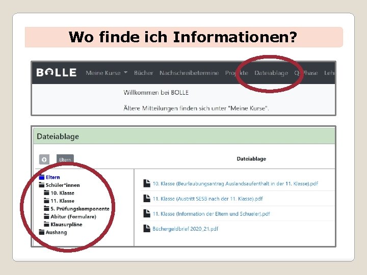 Wo finde ich Informationen? 