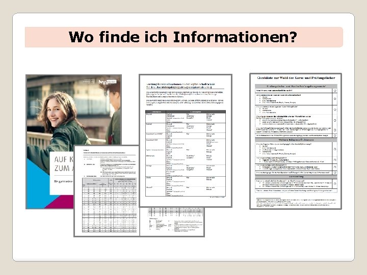 Wo finde ich Informationen? 