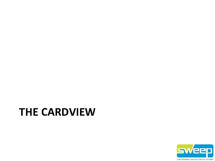 THE CARDVIEW 