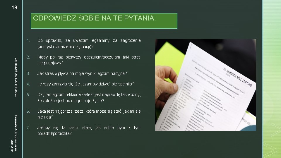 18 ODPOWIEDZ SOBIE NA TE PYTANIA: z JAK RADZIĆ SOBIE ZE STRESEM. . .