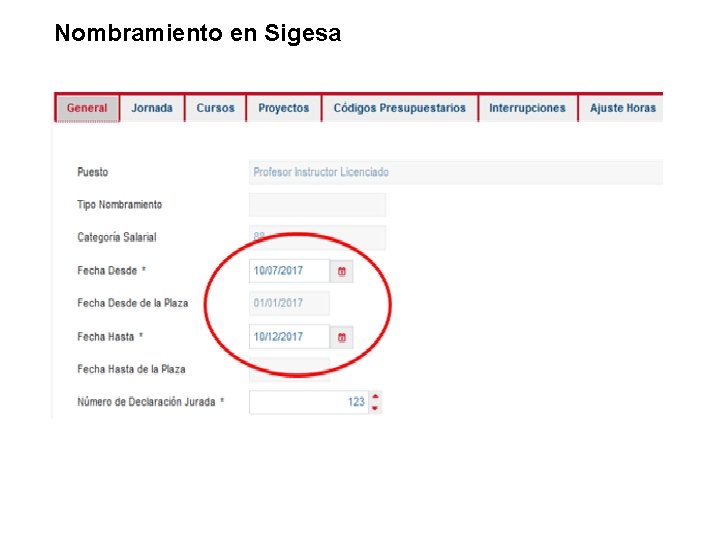 Nombramiento en Sigesa 