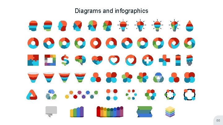 Diagrams and infographics 55 