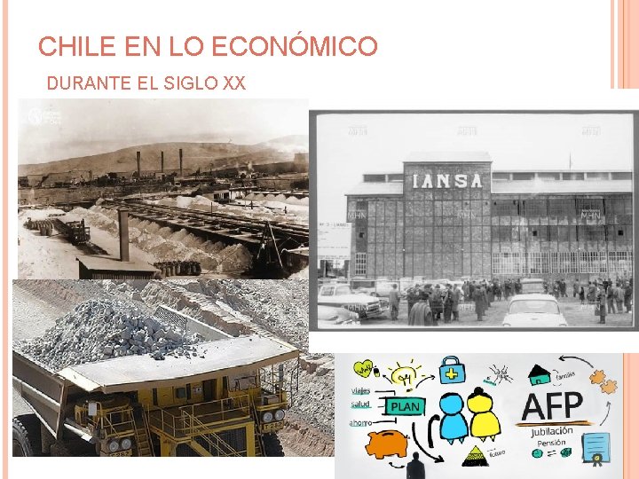 CHILE EN LO ECONÓMICO DURANTE EL SIGLO XX 