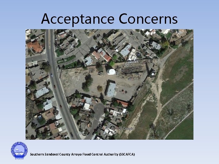 Acceptance Concerns Southern Sandoval County Arroyo Flood Control Authority (SSCAFCA) 