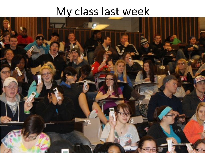 My class last week 