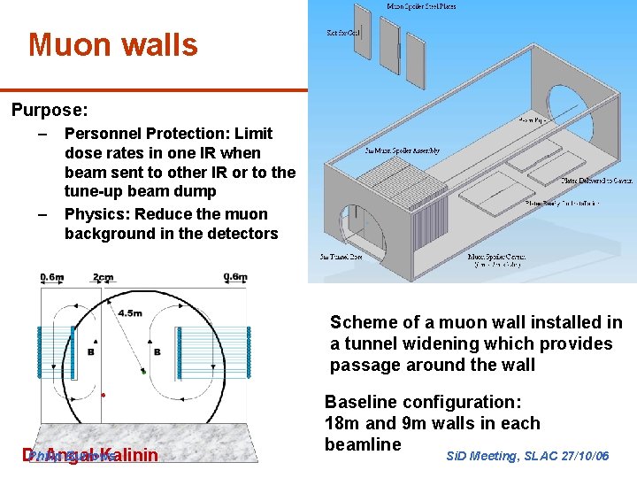 Muon walls Purpose: – – Personnel Protection: Limit dose rates in one IR when