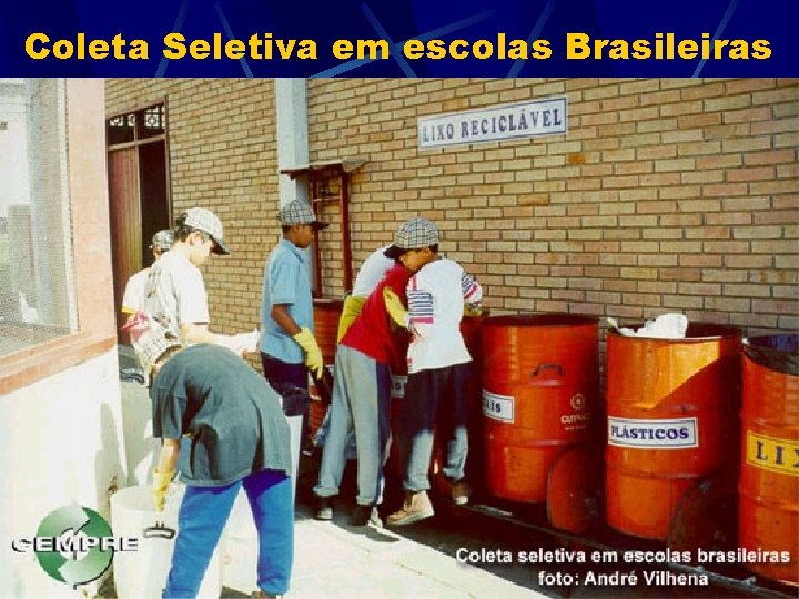 Coleta Seletiva em escolas Brasileiras 