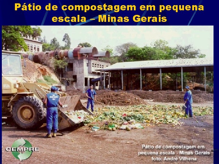 Pátio de compostagem em pequena escala – Minas Gerais 