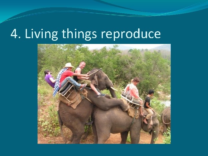 4. Living things reproduce 