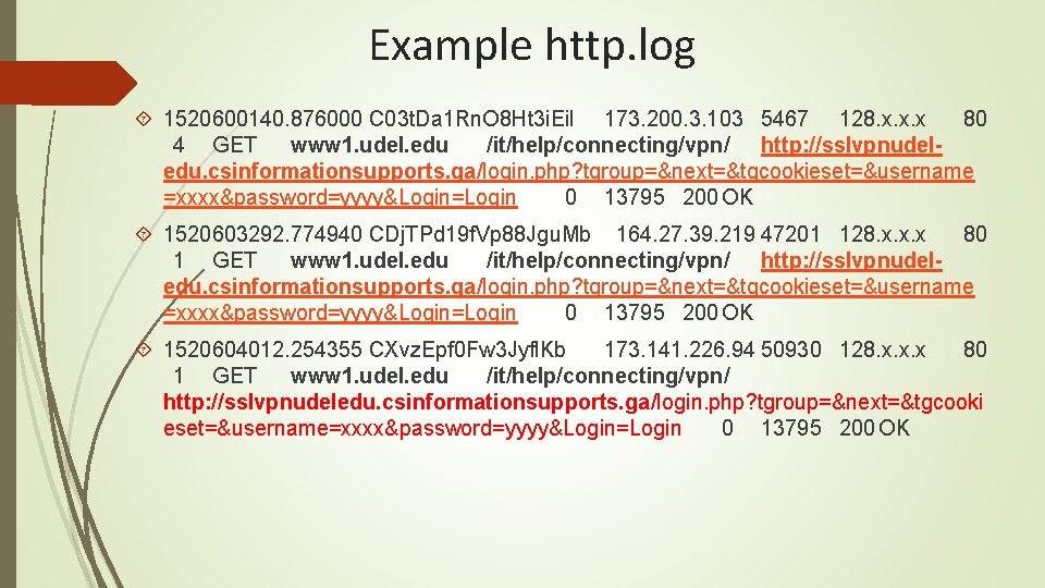 Example http. log 1520600140. 876000 C 03 t. Da 1 Rn. O 8 Ht