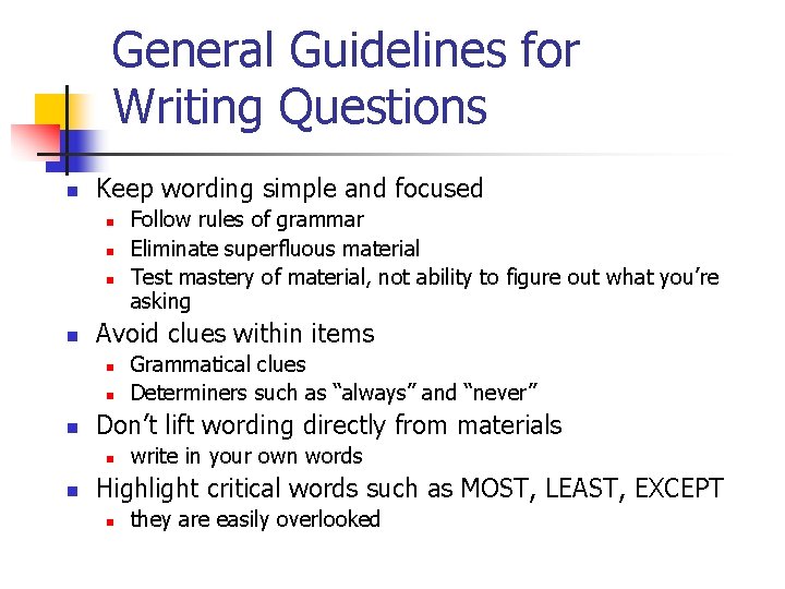 Writing Quality Multiple Choice Questions Facilitated By Sara
