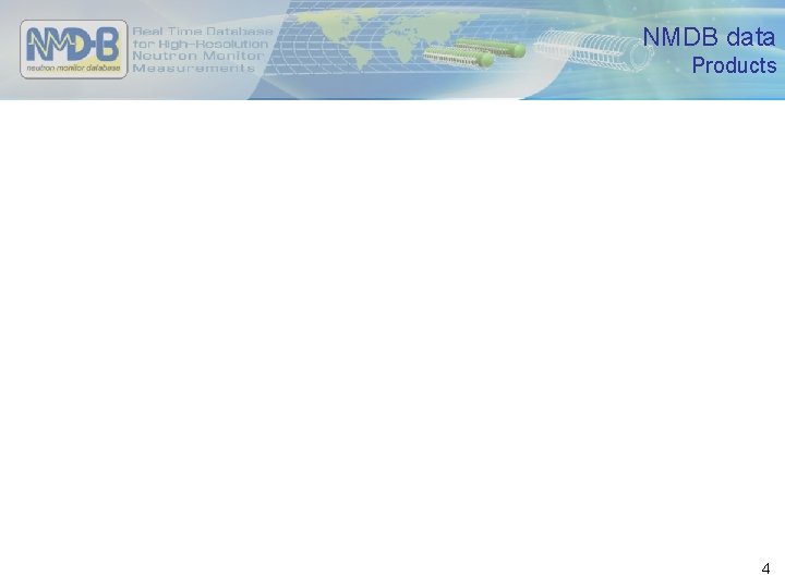 NMDB data Products 4 
