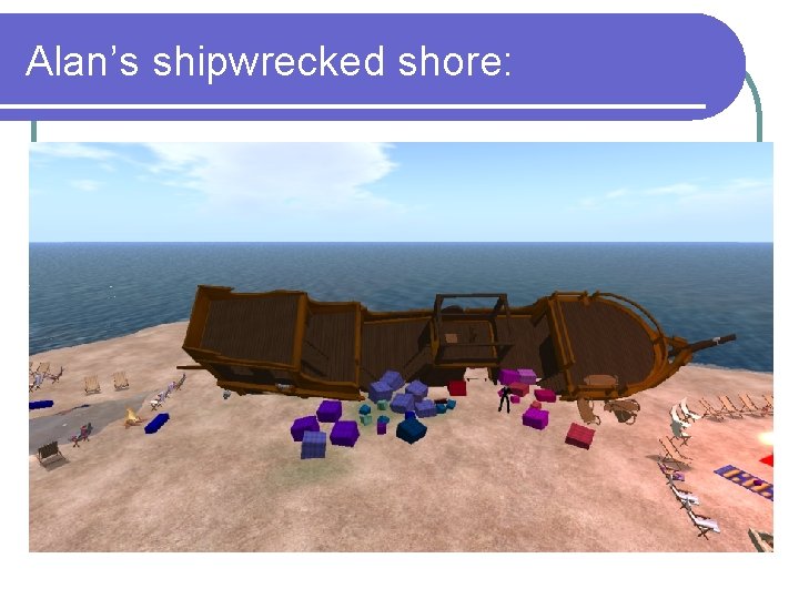 Alan’s shipwrecked shore: 