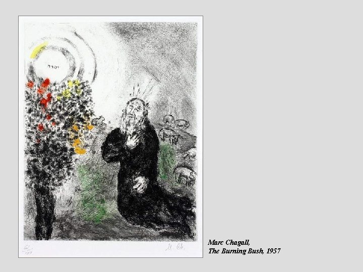 Marc Chagall, The Burning Bush, 1957 