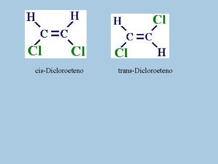 cis-Dicloroeteno trans-Dicloroeteno 