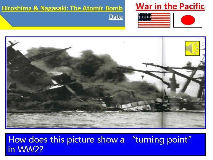 Hiroshima & Nagasaki: The Atomic Bomb Date War in the Pacific How does this