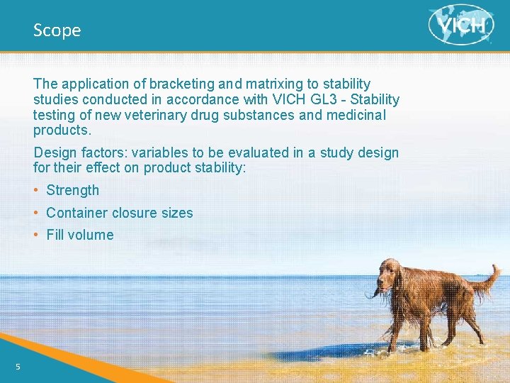 Scope The application of bracketing and matrixing to stability studies conducted in accordance with