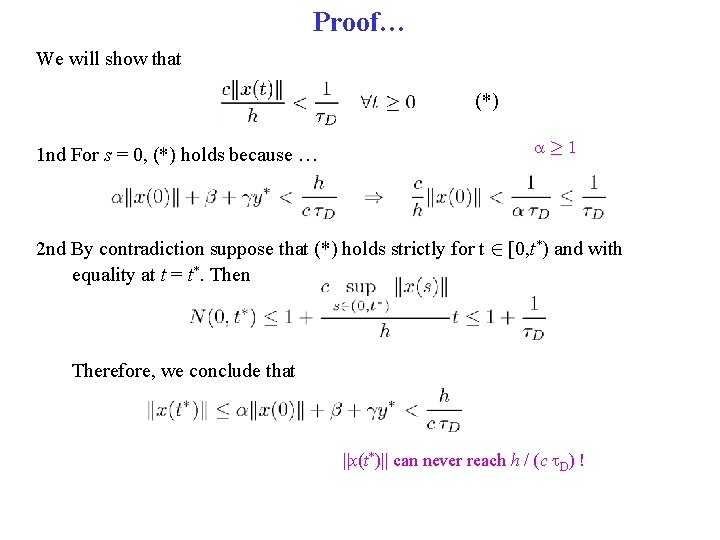 Proof… We will show that (*) 1 nd For s = 0, (*) holds