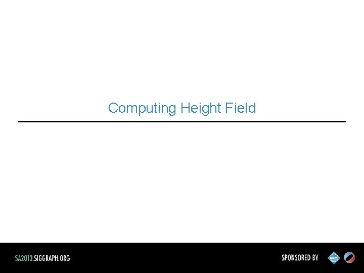 Computing Height Field 