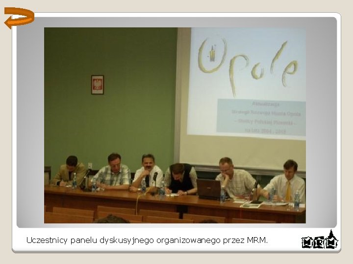 Uczestnicy panelu dyskusyjnego organizowanego przez MRM. 