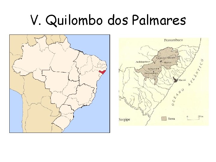 V. Quilombo dos Palmares 