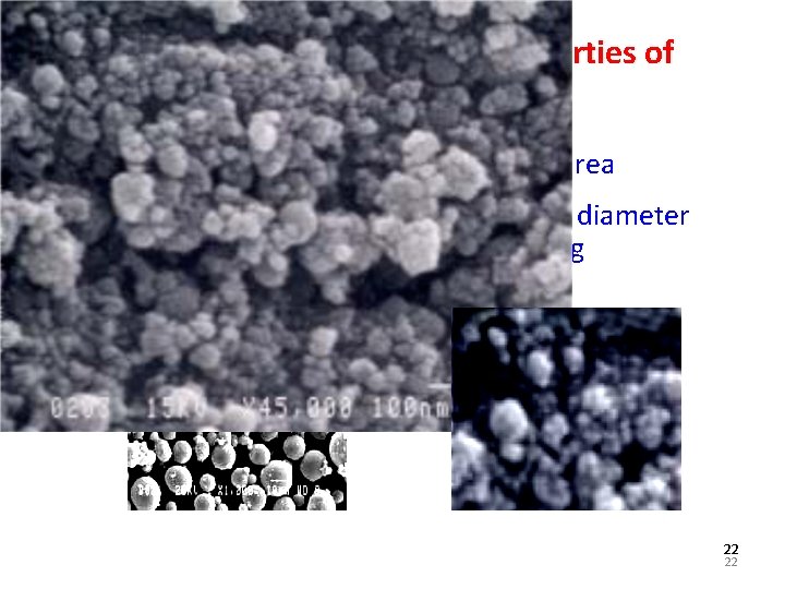 Why nano will change the properties of materials? Example: Smaller size means larger surface