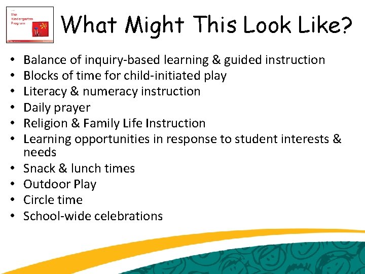 What Might This Look Like? • • • Balance of inquiry-based learning & guided