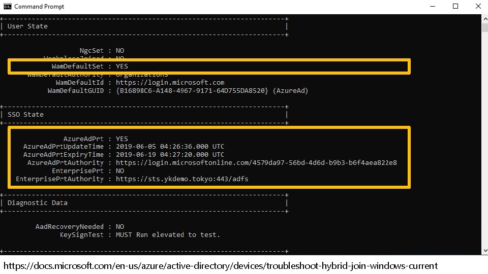 https: //docs. microsoft. com/en-us/azure/active-directory/devices/troubleshoot-hybrid-join-windows-current 