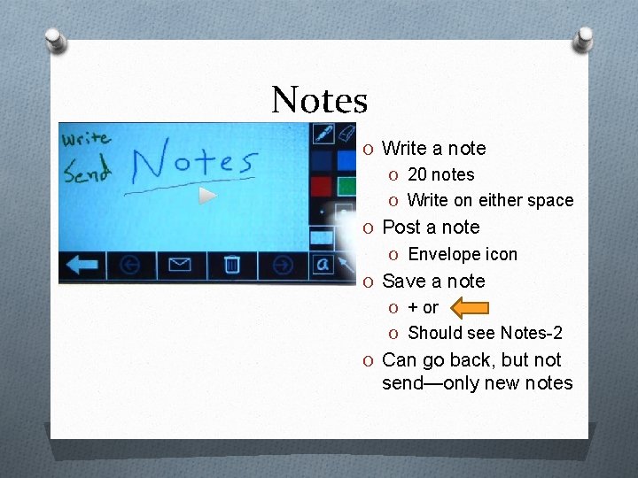 Notes O Write a note O 20 notes O Write on either space O