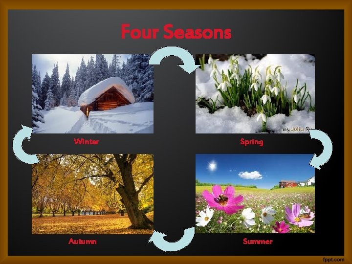 Four Seasons Winter Autumn Spring Summer 