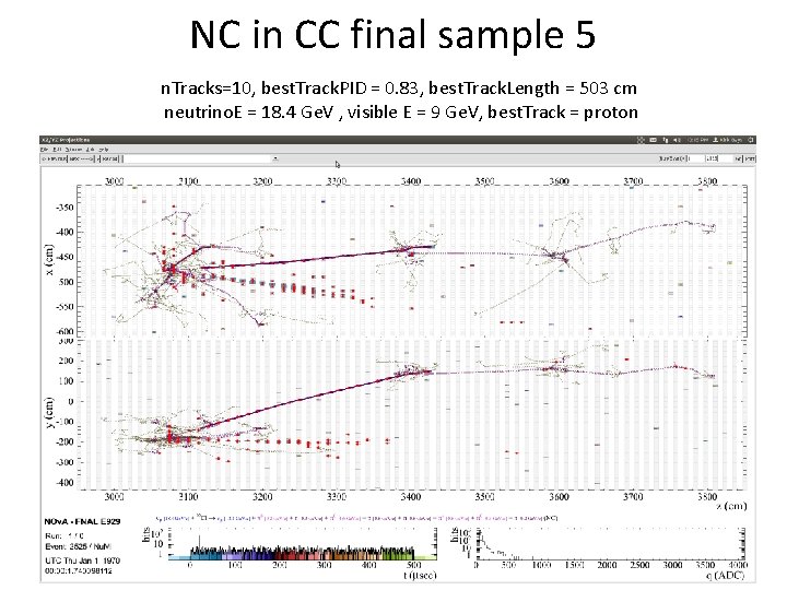 NC in CC final sample 5 n. Tracks=10, best. Track. PID = 0. 83,