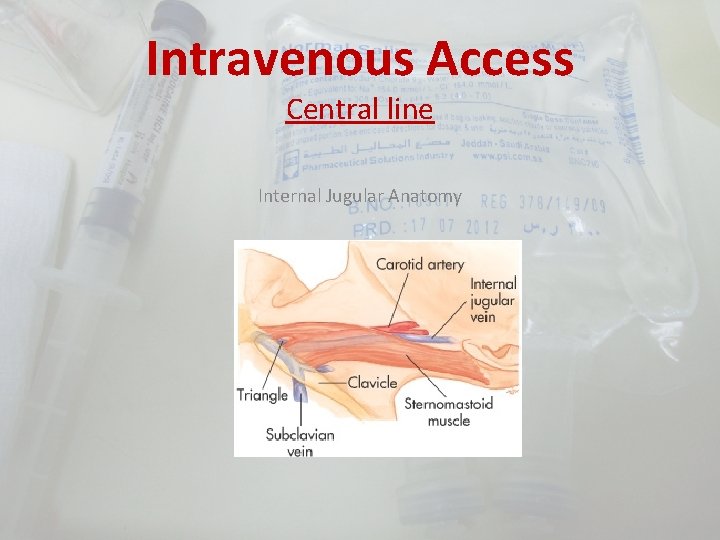 Intravenous Access Central line Internal Jugular Anatomy 