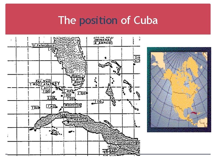 The position of Cuba 