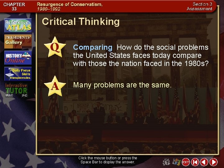 Critical Thinking Comparing How do the social problems the United States faces today compare