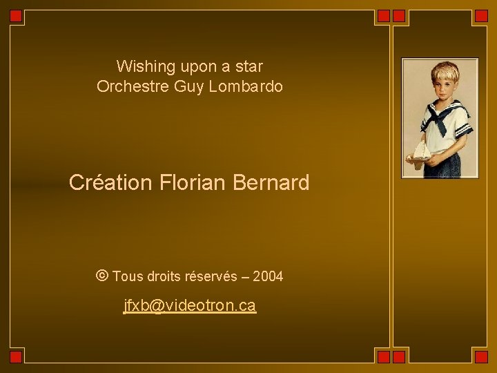 Wishing upon a star Orchestre Guy Lombardo Création Florian Bernard © Tous droits réservés